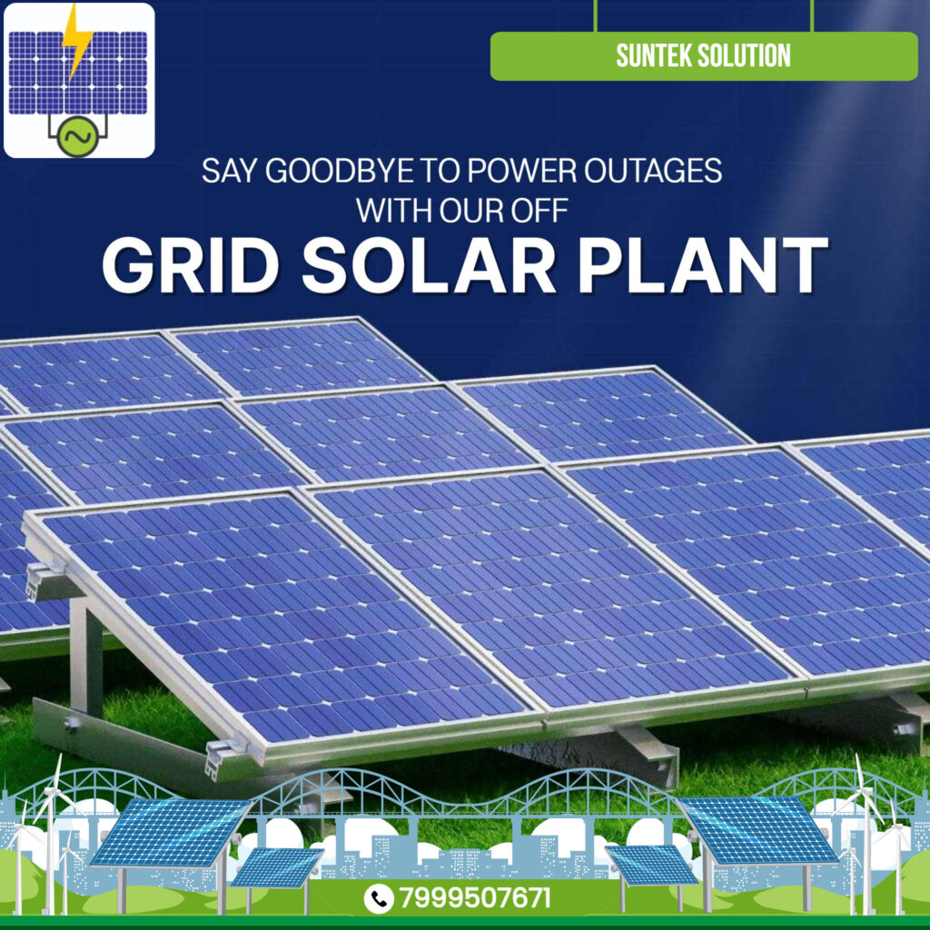 off grid solar plant